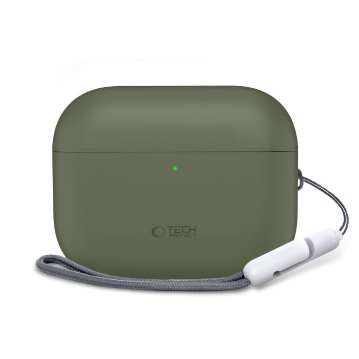 Bild 3, Tech-Protect Tech-Protect AirPods Pro 3 Skal Silicone Olive Green