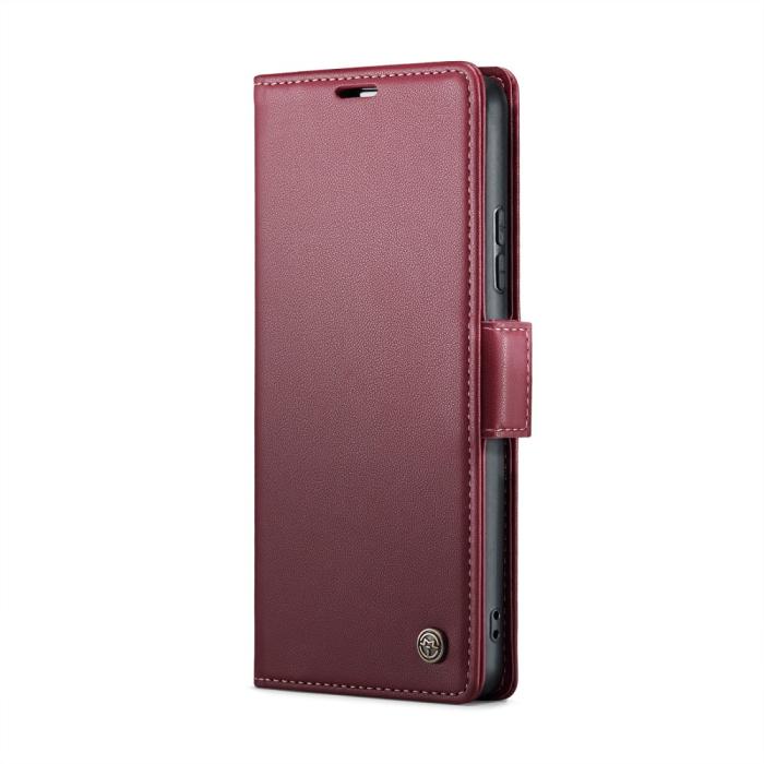 Bild 2, CASEME CASEME Redmi Note 14 Pro/Pro Plus 5G Fodral RFID Läder Röd