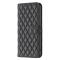  iPhone 15 Pro Fodral Diamond Läder Svart