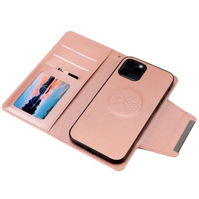 Bild 5,  iPhone 12 / 12 Pro - 2in1 Magnet Fodral - Roséguld