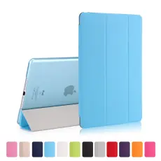  iPad Air / 9.7" (2017) / (2018) - Slimfit Tri-Fold Fodral - Ljus Bl&aring;