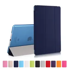  iPad Air / 9.7" (2017) / (2018) - Slimfit Tri-Fold Fodral - M&ouml;rk Bl&aring;