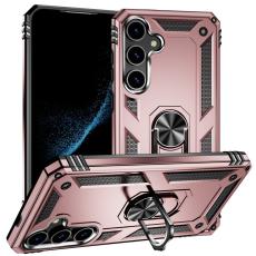  Samsung Galaxy S24 Skal Hybrid Armor Ring Ros&eacute;guld