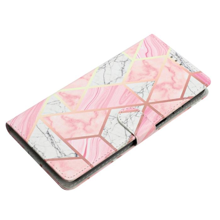 Bild 5,  iPhone 16 Pro Max Fodral Med Marmor Tryck Rosa