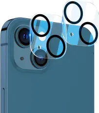  2-Pack iPhone 15 Plus Linsskydd I H&auml;rdat Glas