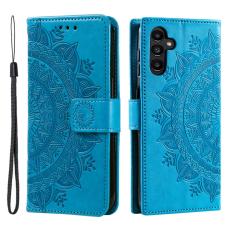  Samsung Galaxy A35 5G Fodral Mandala L&auml;der Bl&aring;