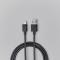 Smartline Smartline 1m 3A USB-C Laddningskabel Svart