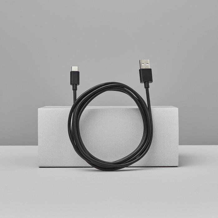 Bild 4, Smartline Smartline 1m 3A USB-C Laddningskabel Svart