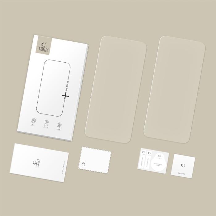 Bild 2, Tech-Protect Tech-Protect iPhone 17 Pro Max/16 Pro Max 2-PACK Skärmskydd Härdat Glas
