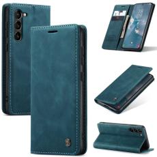 CASEME CASEME Galaxy S24 Fodral Flip Retro L&auml;der Bl&aring;