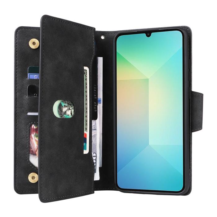 Bild 3,  Samsung Galaxy A07 Fodral Multifunktionellt Läder Svart