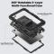  Galaxy Tab A11/A9 Skal 360 Shockproof Hybrid Kickstand Svart