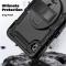  Galaxy Tab A11/A9 Skal 360 Shockproof Hybrid Kickstand Svart