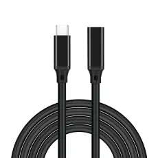 3m USB-C F&ouml;rl&auml;ngningskabel PD 100W 5A Kabel Svart