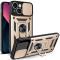  iPhone 14 Skal Armor Hybrid Ring CamShield Guld