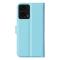  Motorola Moto G04 4G/G24 4G Fodral Litchi Läder Ljus Blå