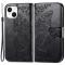  iPhone 15 Plus Fodral Med Fjäril Tryck Svart