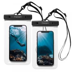 Spigen Spigen 2-PACK Universal Vattent&auml;t P&aring;se / Mobilv&auml;ska Transparent