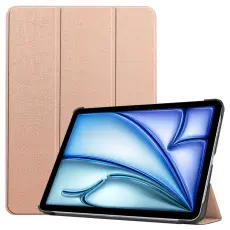  iPad Air 13 2026-2024 Fodral Tri-Fold Ros&eacute;guld