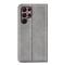  Samsung Galaxy S23 Ultra Fodral Flip Skin Touch Grå