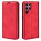  Samsung Galaxy S23 Ultra Fodral Flip Skin Touch Röd