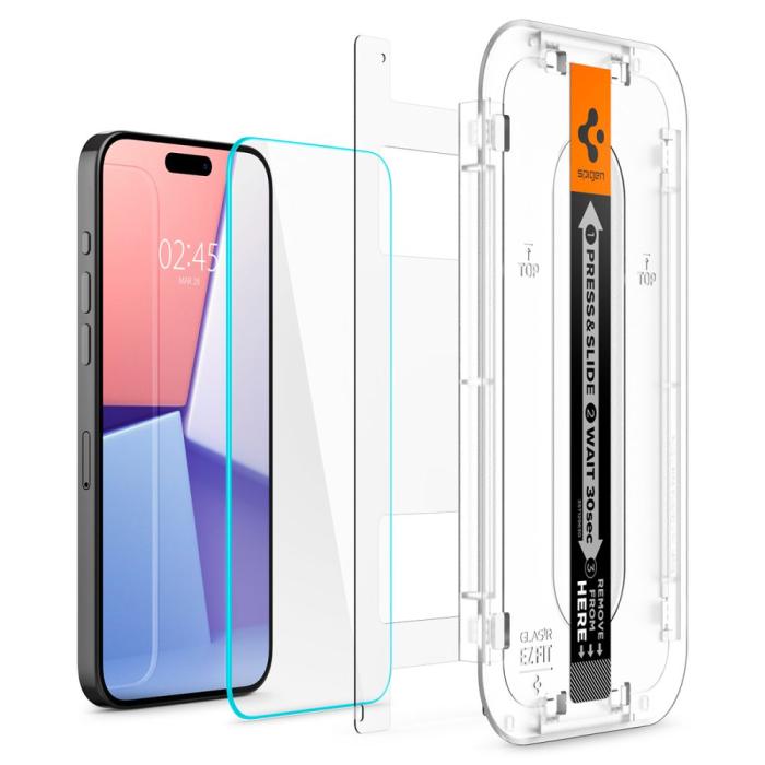 Bild 2, Spigen Spigen iPhone 15 Pro 2-PACK GLAS.tR 