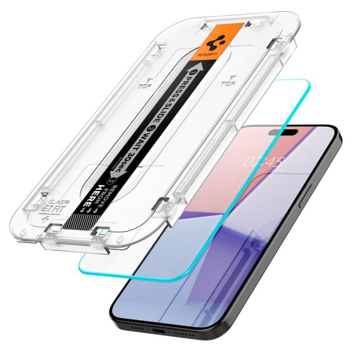 Bild 3, Spigen Spigen iPhone 15 Pro 2-PACK GLAS.tR 