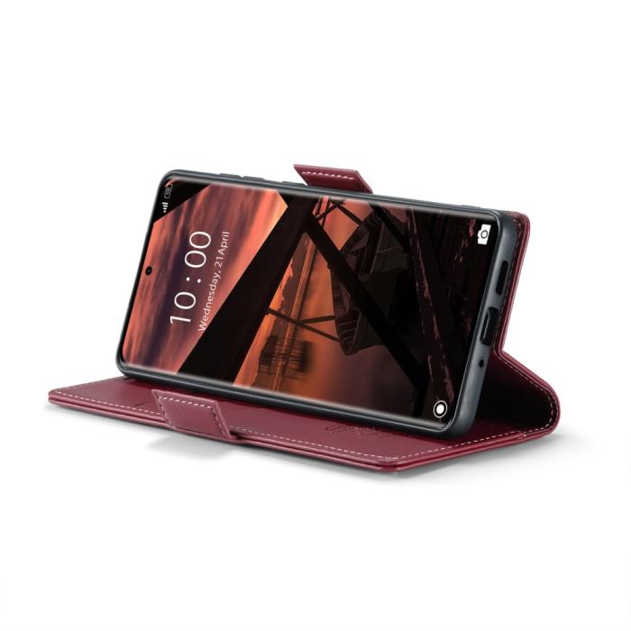 Bild 4, CASEME CASEME Redmi Note 14 Pro/Pro Plus 5G Fodral RFID Läder Röd