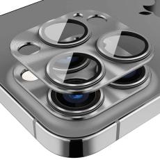 ENKAY ENKAY iPhone 15 Pro / 15 Pro Max Linsskydd Aluminium H&auml;rdat Glas