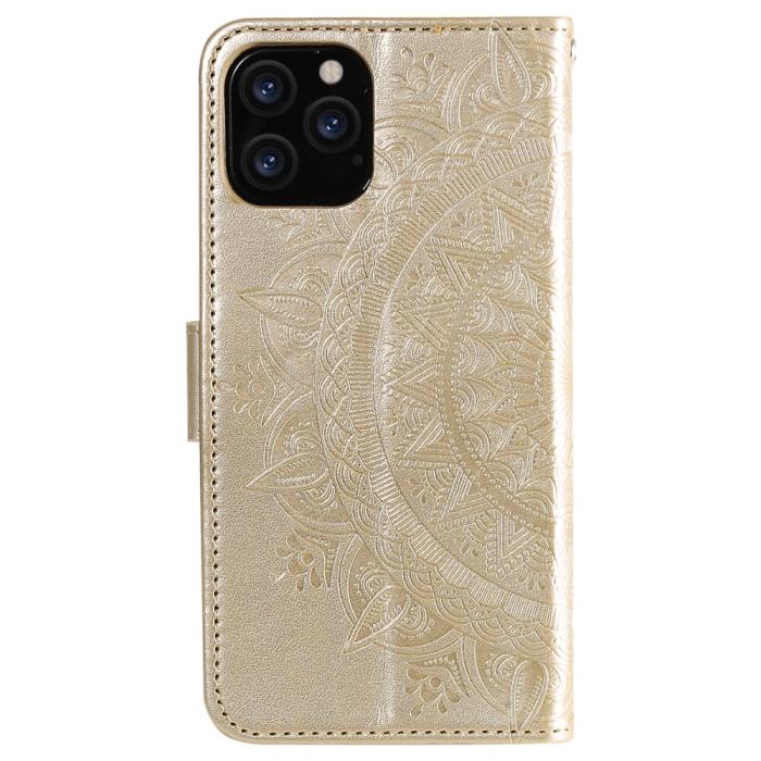 Bild 4,  iPhone 12 / 12 Pro - Mandala Fodral - Guld
