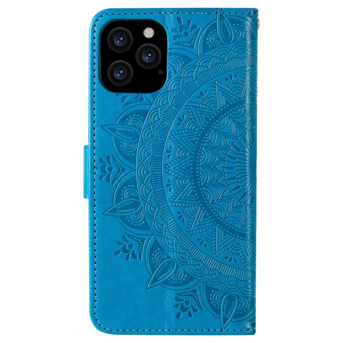 Bild 3,  iPhone 12 / 12 Pro - Mandala Fodral - Blå