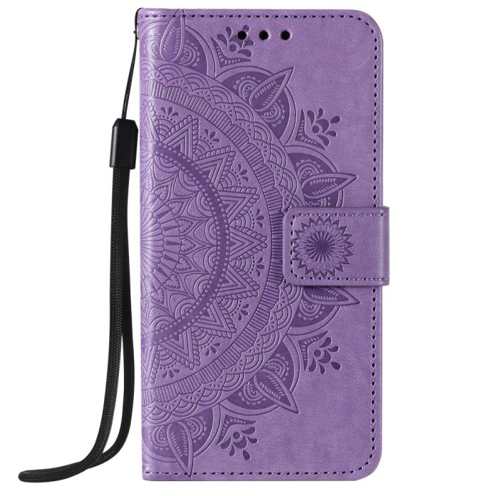Bild 3,  iPhone 12 / 12 Pro - Mandala Fodral - Lila