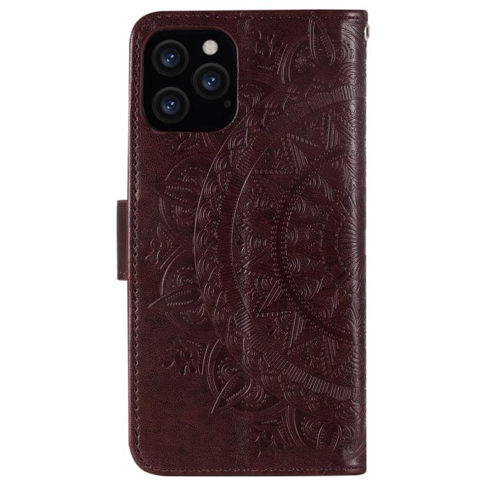 Bild 3,  iPhone 12 / 12 Pro - Mandala Fodral - Brun