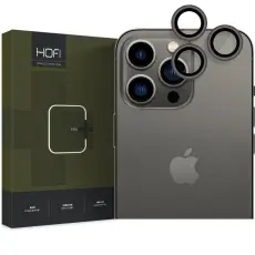 HOFI HOFI iPhone 14 Pro / 14 Pro Max Linsskydd Pro+ H&auml;rdat Glas Svart