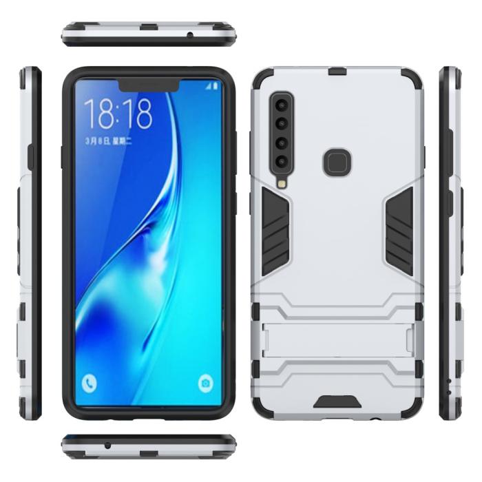 Bild 4,  Samsung Galaxy A9 (2018) - Armour Skal - Silver