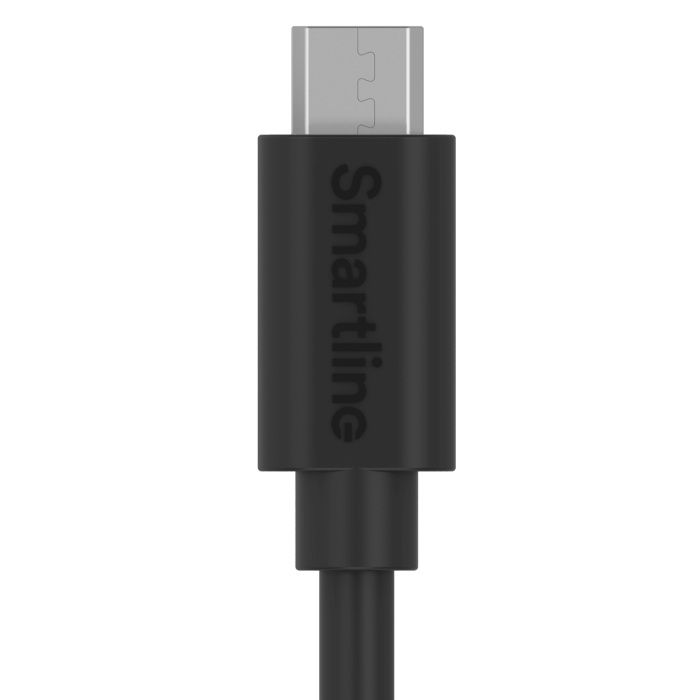 Bild 3, Smartline Smartline 2m Micro USB Laddningskabel Svart