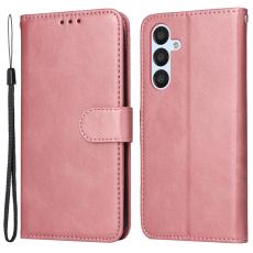  Samsung Galaxy A54 5G Fodral L&auml;der Ros&eacute;guld