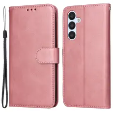  Samsung Galaxy A54 5G Fodral L&auml;der Ros&eacute;guld