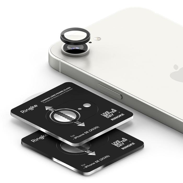 Bild 5, Ringke Ringke iPhone 17e / 16e 2-PACK Linsskydd Härdat Glas Svart