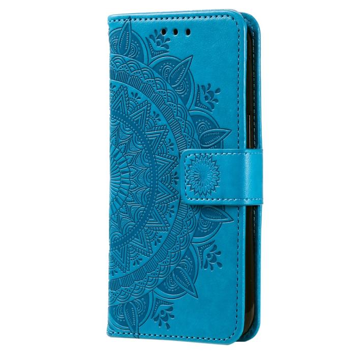Bild 5,  Samsung Galaxy A35 5G Fodral Mandala Läder Blå