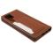  Samsung Galaxy S22 Ultra Fodral Flip Läder Med Kortfack Brun
