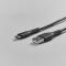 Smartline Smartline 2m 3A USB-C Nylon Laddningskabel Svart