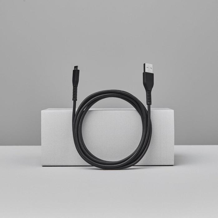 Bild 4, Smartline Smartline 2m 3A USB-C Nylon Laddningskabel Svart