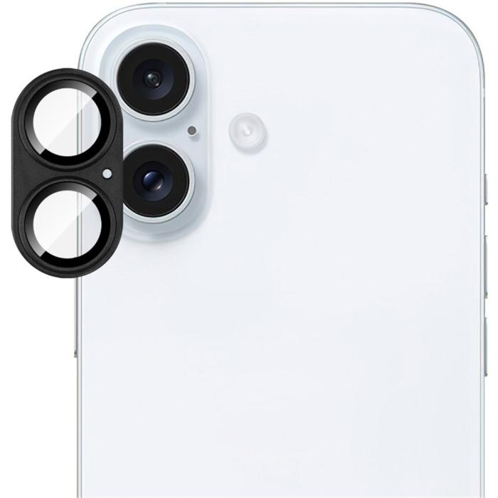 Bild 6, IMAK IMAK iPhone 16/16 Plus Linsskydd Svart
