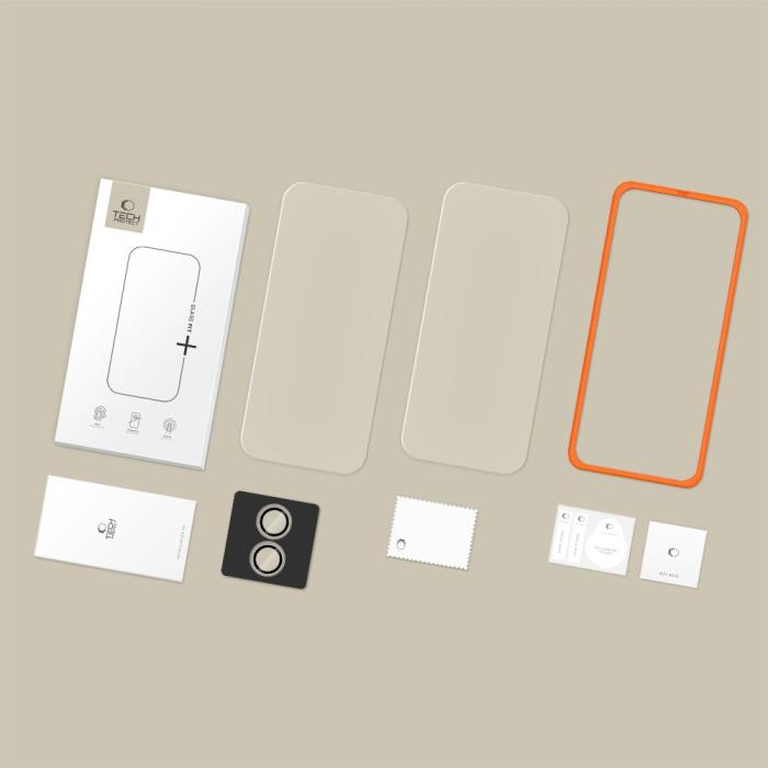 Bild 3, Tech-Protect Tech-Protect iPhone 17 3-PACK Skärmskydd/Linsskydd
