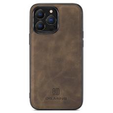 DG.MING DG.MING iPhone 14 Pro Max Skal L&auml;derbelagt M&ouml;rk Brun