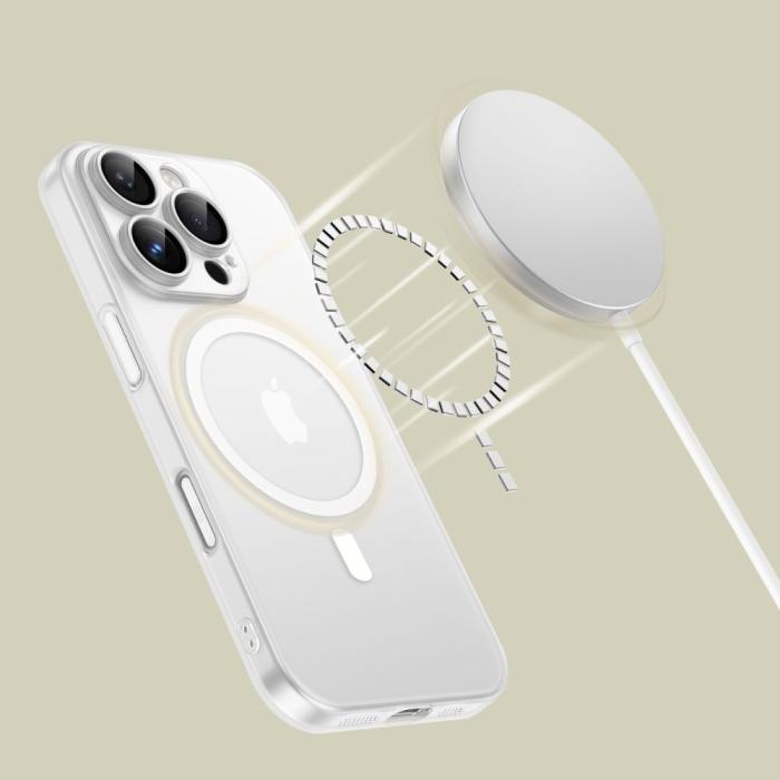 Bild 3, Tech-Protect Tech-Protect iPhone 16 Pro Skal MagSafe MagSlim Matt Vit