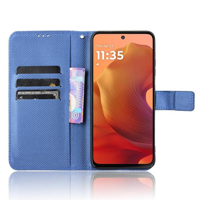 Bild 2,  Motorola Moto G15 / G15 Power Fodral Läder Blå