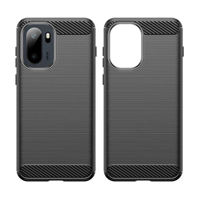 Bild 2,  OnePlus 15R Skal Borstad Stål Textur Svart