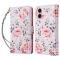  iPhone 17 Fodral RFID Läder Rosa Blommor